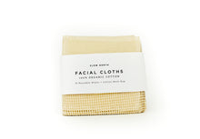 Load Image Into Gallery Viewer, Organic Cotton Facial Cloths- Eco -Friendly Reusable Facial Cloths