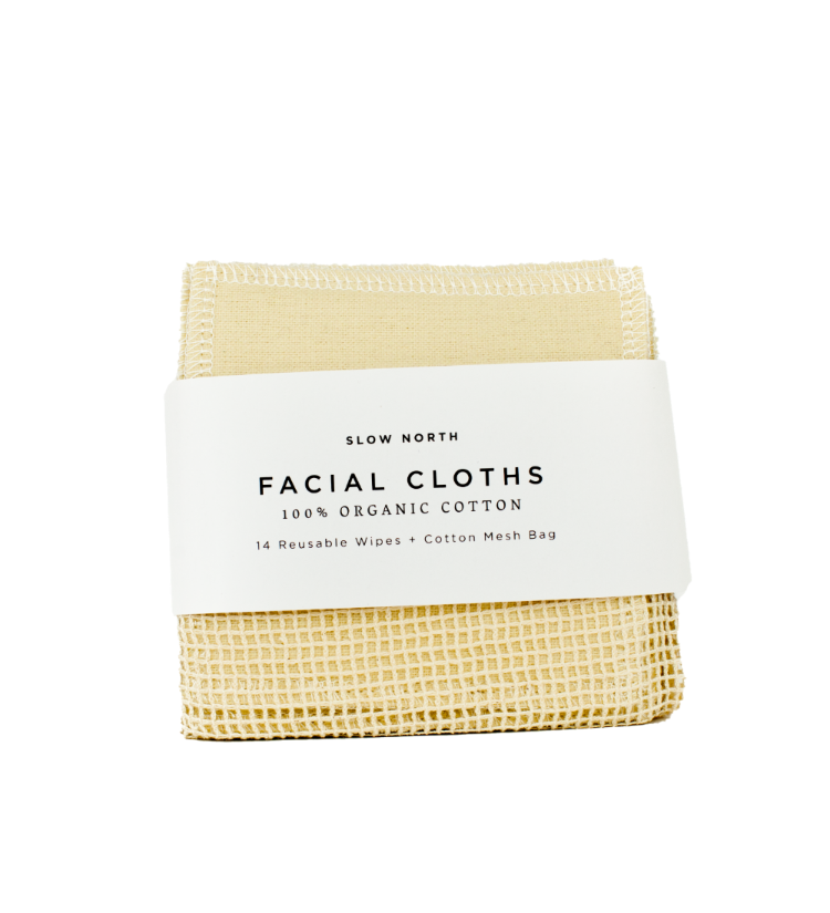 Organic Cotton Facial Cloths- Eco -Friendly Reusable Facial Cloths