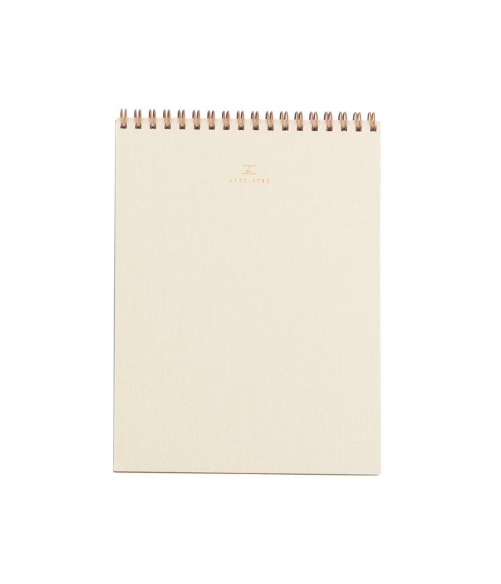 Natural Linen Office Notepad